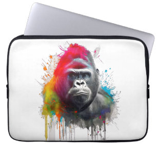 Rey de la Selva: Majestuoso Gorila Laptopschutzhülle