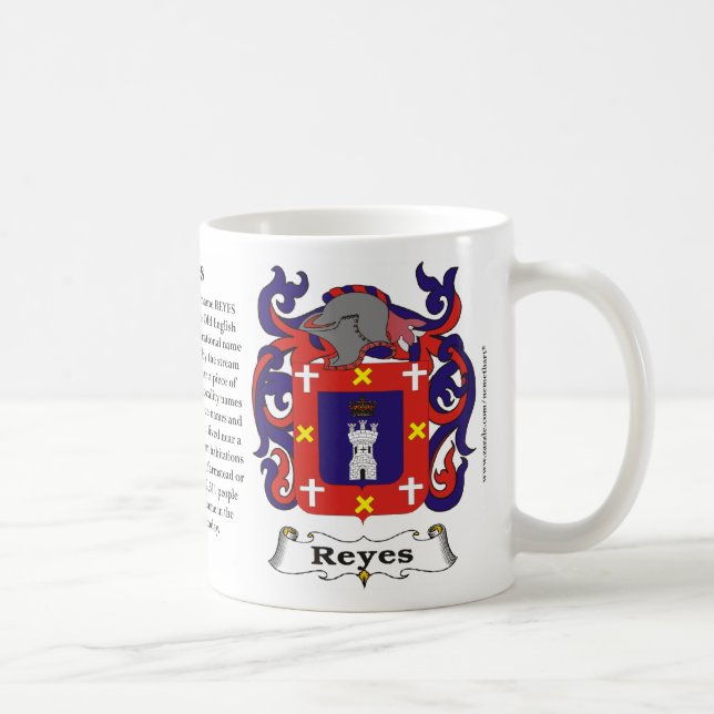 Reyes-Familien-Wappen Tasse (Rechts)