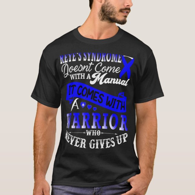 Reye's Syndrome Warrior Awareness Support Blue Rib T-Shirt (Vorderseite)