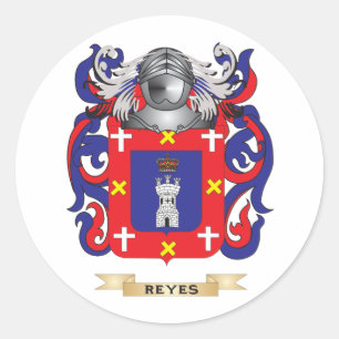 Reyes-Wappen (Familienwappen) Runder Aufkleber