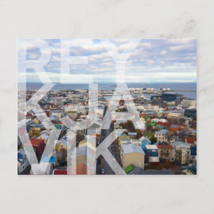 Reykjavík Cityscape POSTCARD Postkarte