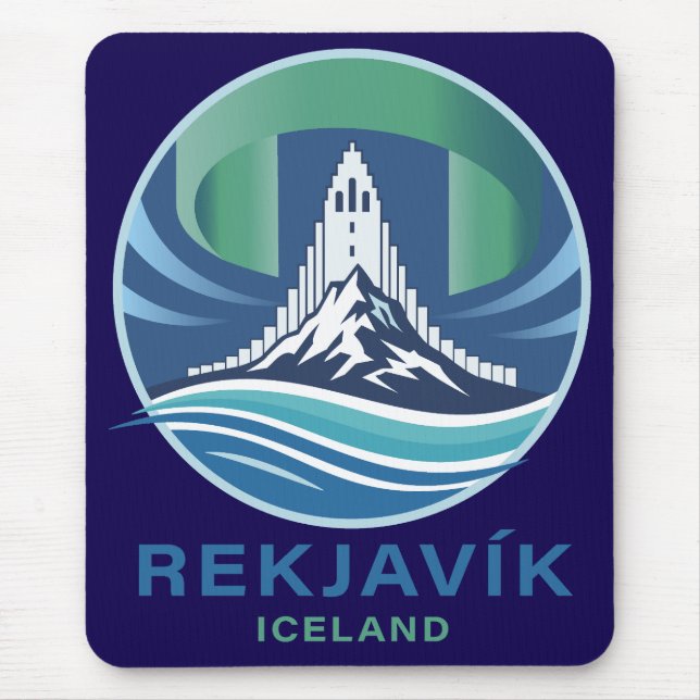 Reykjavik Iceland Europe Mousepad (Vorne)