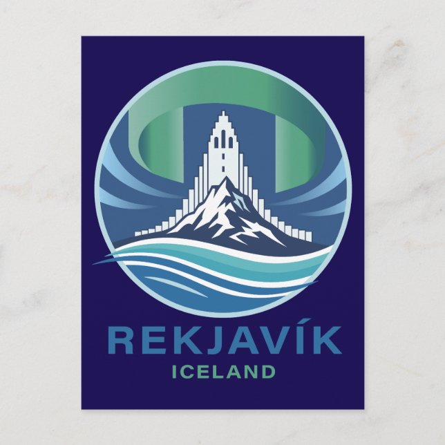 Reykjavik Iceland Europe Postkarte (Vorderseite)