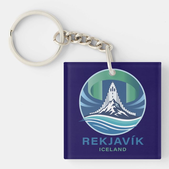 Reykjavik Iceland Europe Schlüsselanhänger (Vorderseite)