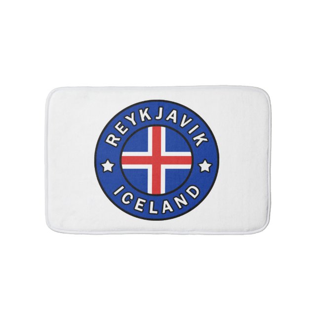Reykjavik Island Badematte (Vorderseite)
