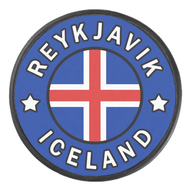 Reykjavik Island Eishockey Puck (Vorderseite)