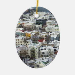 Reykjavik Island Keramik Ornament