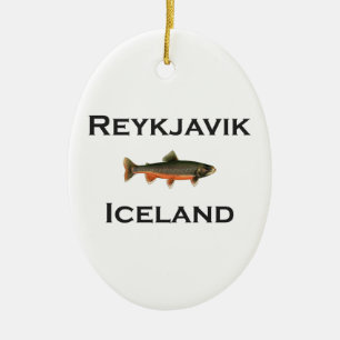 Reykjavik Island Keramik Ornament
