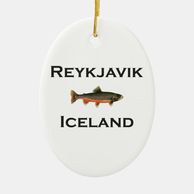 Reykjavik Island Keramik Ornament (Vorne)