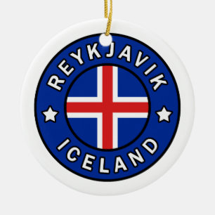 Reykjavik Island Keramikornament