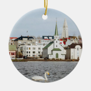 Reykjavik Island Keramikornament