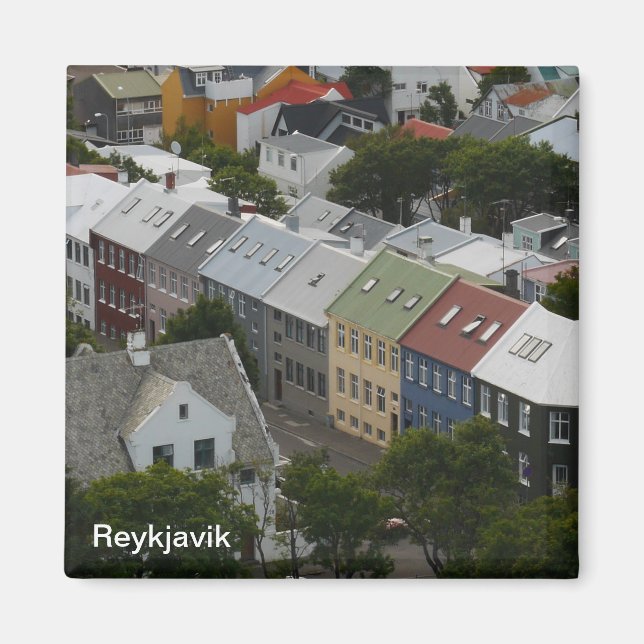 Reykjavik Island Magnet (Vorne)