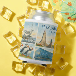 Reykjavik Island Multiview  Dosenkühler