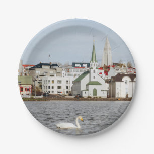 Reykjavik Island Pappteller
