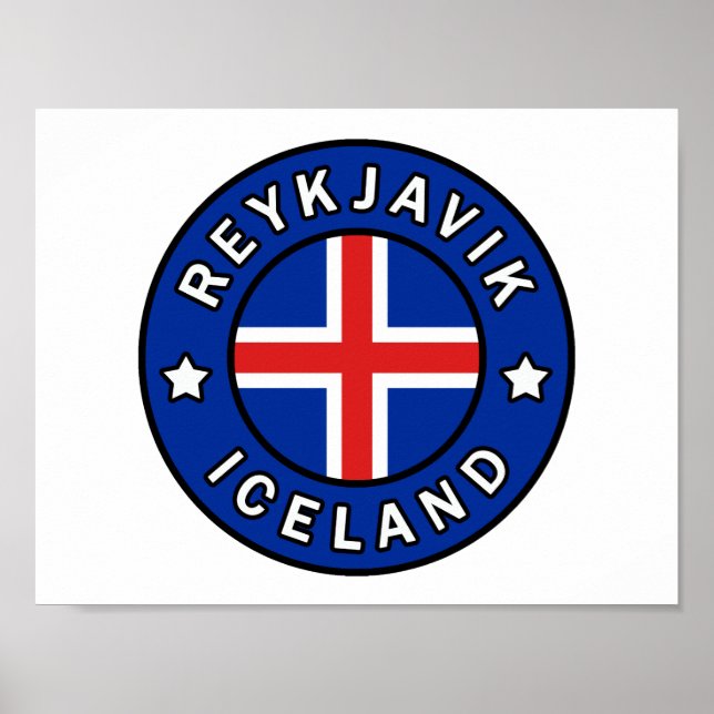 Reykjavik Island Poster (Vorne)