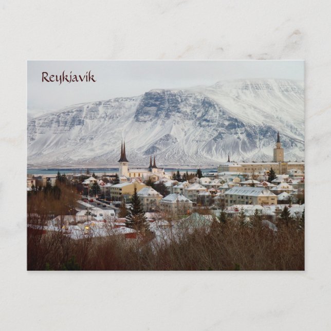 Reykjavik, Island Postkarte (Vorderseite)