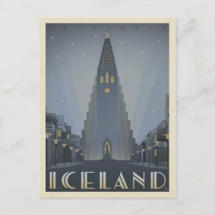 Reykjavik, Island Postkarte