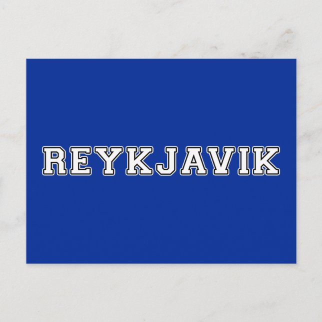 Reykjavik Island Postkarte (Vorderseite)