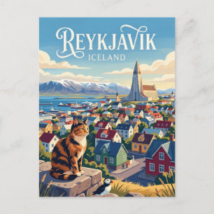 Reykjavik Island Postkarte