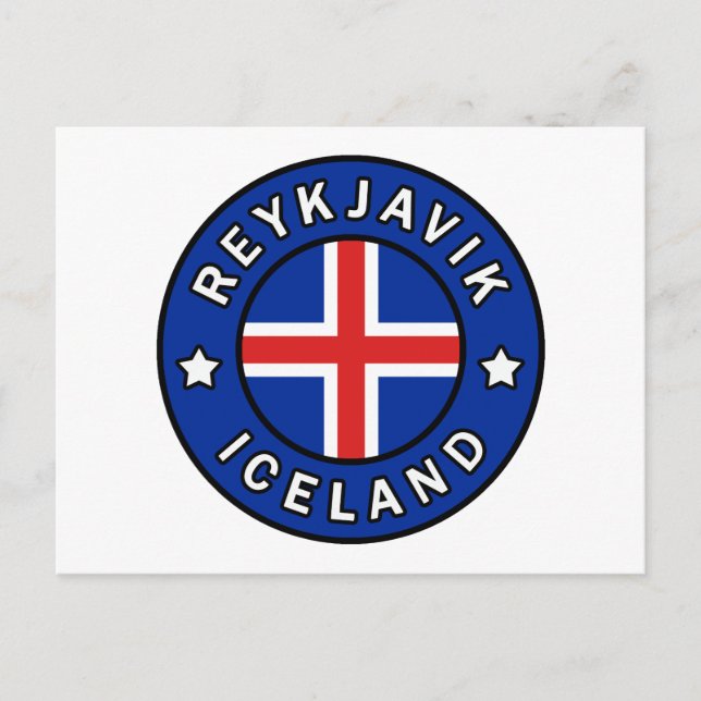 Reykjavik Island Postkarte (Vorderseite)