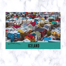 Reykjavík Island Postkarte