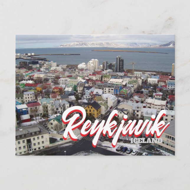 Reykjavik Island Postkarte (Vorderseite)
