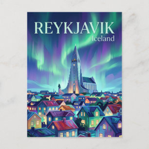 Reykjavík Island Postkarte