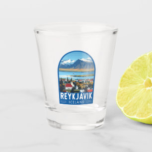 Reykjavík Island Reisen Vintag Schnapsglas