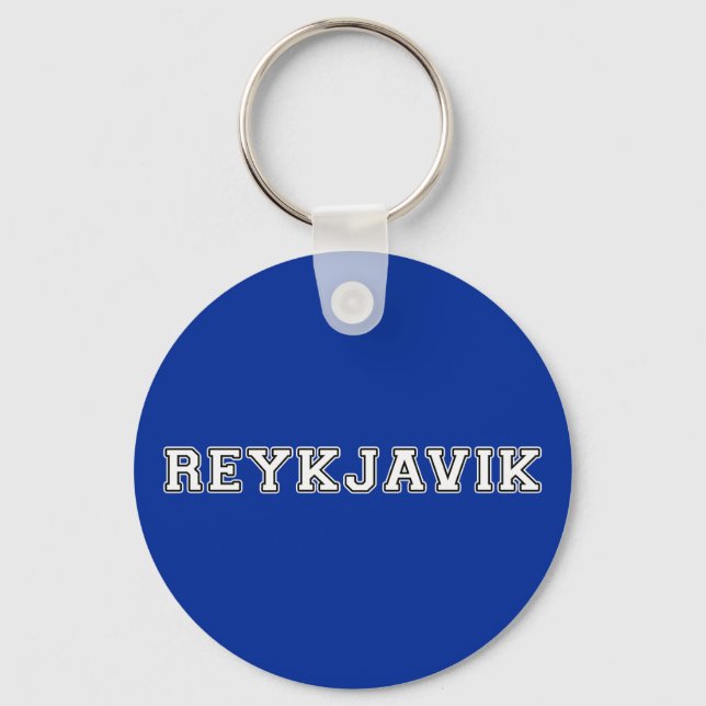 Reykjavik Island Schlüsselanhänger (Vorderseite)