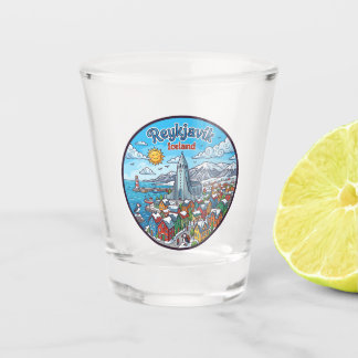 Reykjavík Island Schnapsglas