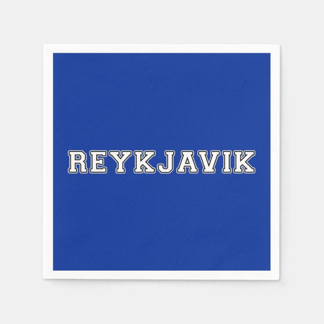 Reykjavik Island Serviette (Vorderseite)