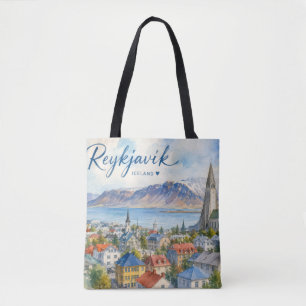 Reykjavik Island Souvenir Wasserfarbe