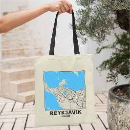 Reykjavik, Island Stadtplan-Tasche Tragetasche