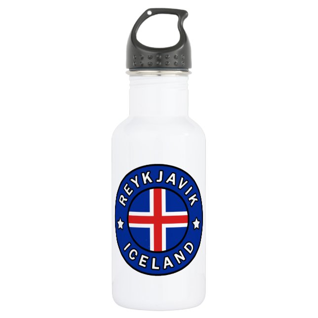 Reykjavik Island Trinkflasche (Vorderseite)