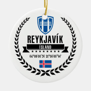 Reykjavík Keramikornament
