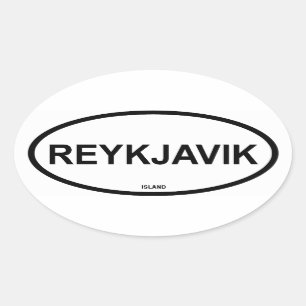 REYKJAVIK OVALER AUFKLEBER
