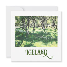 Reykjavik Park in Island Kunst von Pola.B.Alex