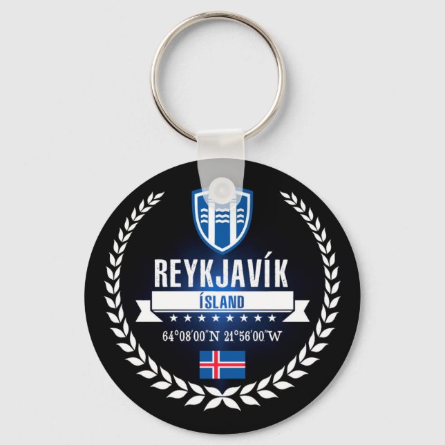 Reykjavík Schlüsselanhänger (Vorderseite)