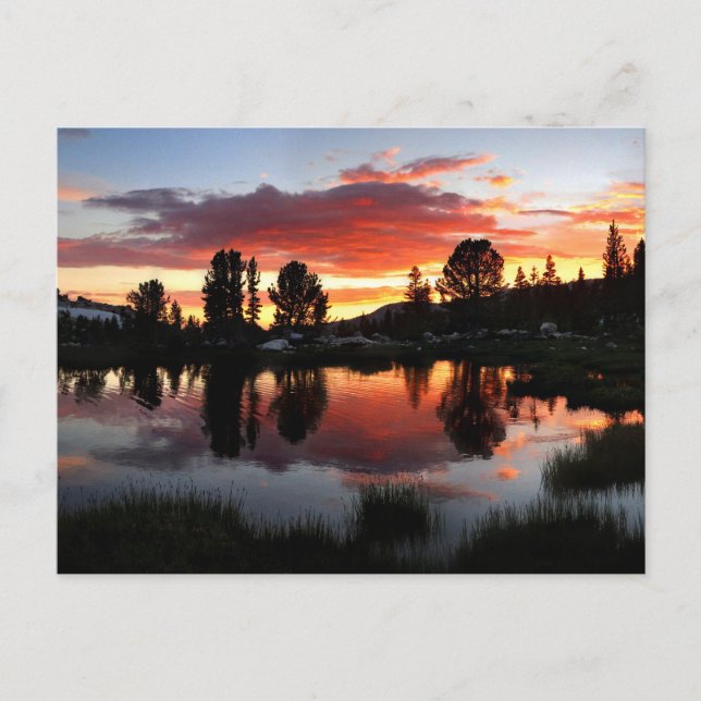 Reymann Lake Sunset - Yosemite Postkarte (Vorderseite)
