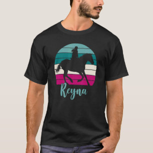 Reyna Name Geschenk - Reitsport-Shirt Reyna Pferd  T-Shirt