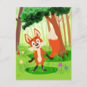 Reynard the Fox Postcard Postkarte
