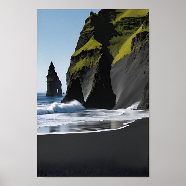 Reynisfjara Black Sand Beach Poster (Vorne)