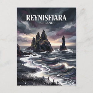 Reynisfjara Island Postkarte