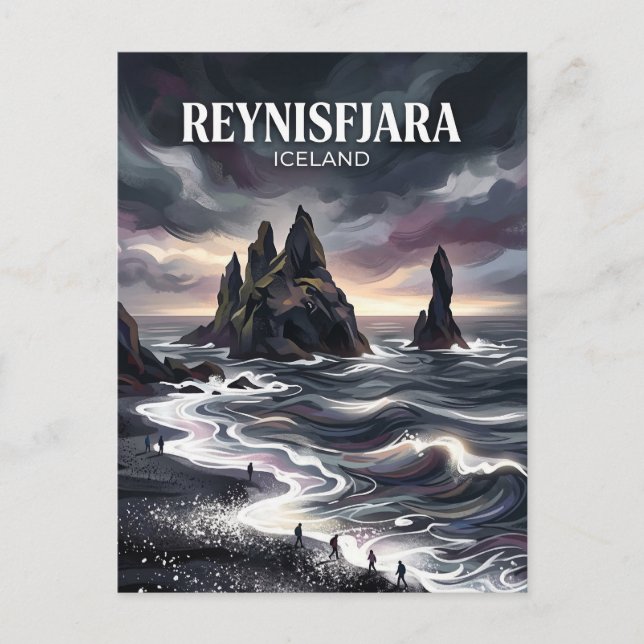 Reynisfjara Island Postkarte (Vorderseite)
