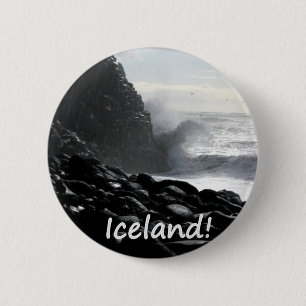 Reynisfjara Strand Island Button