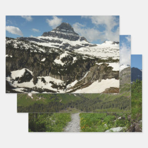 Reynolds Mountain vom Logan Pass beim Glacier Park Geschenkpapier Set