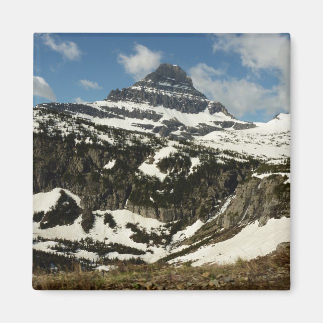 Reynolds Mountain vom Logan Pass beim Glacier Park Magnet (Vorne)