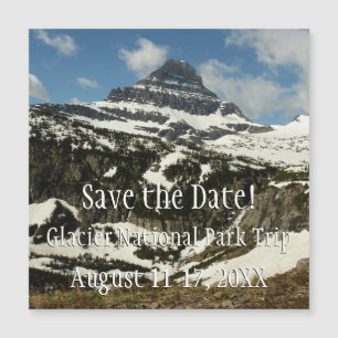 Reynolds Mountain vom Logan Pass im Glacier Park Magnetkarte