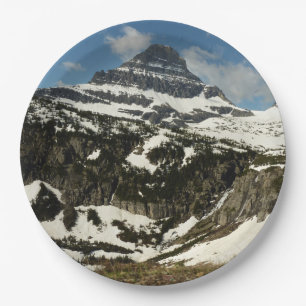 Reynolds Mountain vom Logan Pass im Glacier Park Pappteller