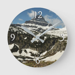 Reynolds Mountain vom Logan Pass im Glacier Park Runde Wanduhr